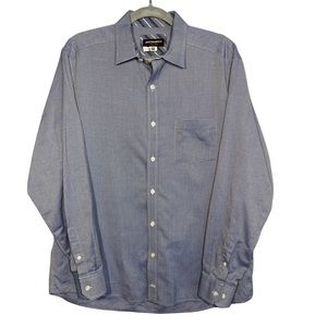 JOHNSTON & MURPHY Printed Button Down Mens Large